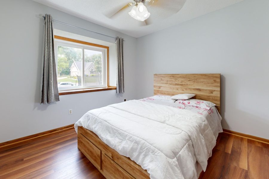 A guest room set up for a respite stay