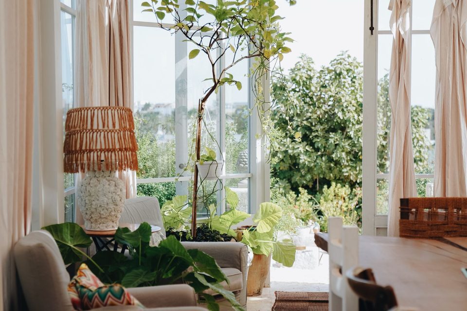 The main sitting room at Ashcombe House